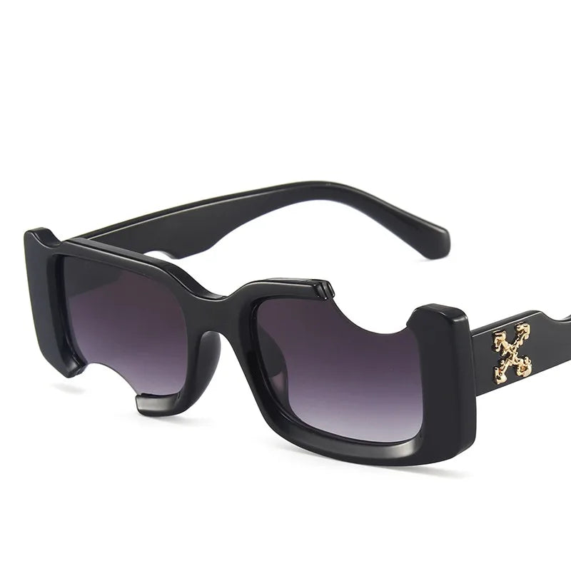 2025 Designer Trend Eyewear New Men's Sunglasses and Women's Rectangular Street Sunglasses with PC Frame