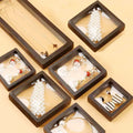 A1 Spot Wholesale Jewelry Box Packaging Jewelry  PE Suspension Film Box Micro Seal Wearing Armor Storage Box