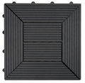 300*300*22mm Modern Anti-Slip Waterproof Brushed Interlocking Eco-Friendly Fireproof Garden Outdoor DIY WPC Deck Tiles 5-Year