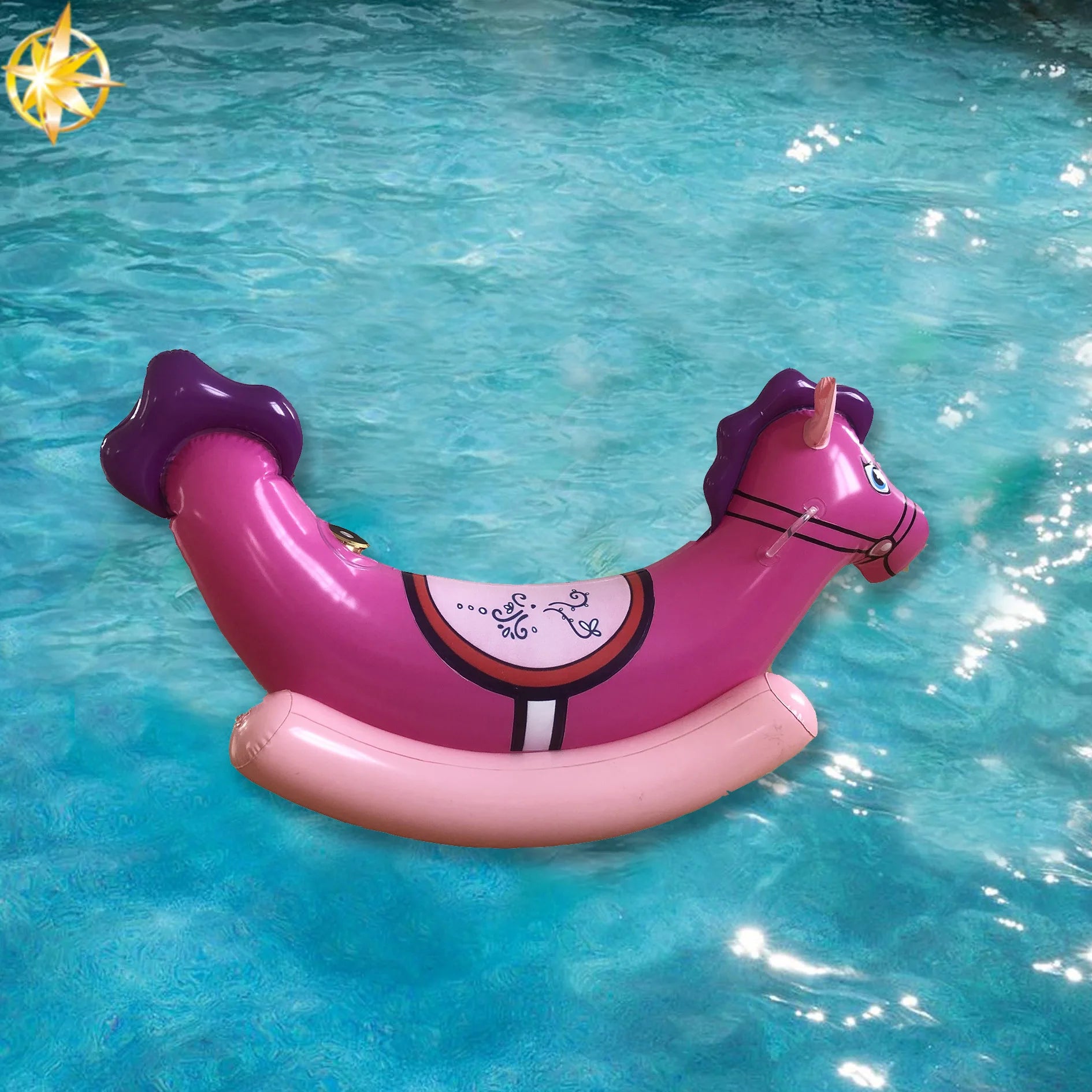 Waterhan New Design SZ ZHN Factory Prices Hot Selling PVC Pool Floating Rocking Horse Kids Favorite Riding Inflatable Animal