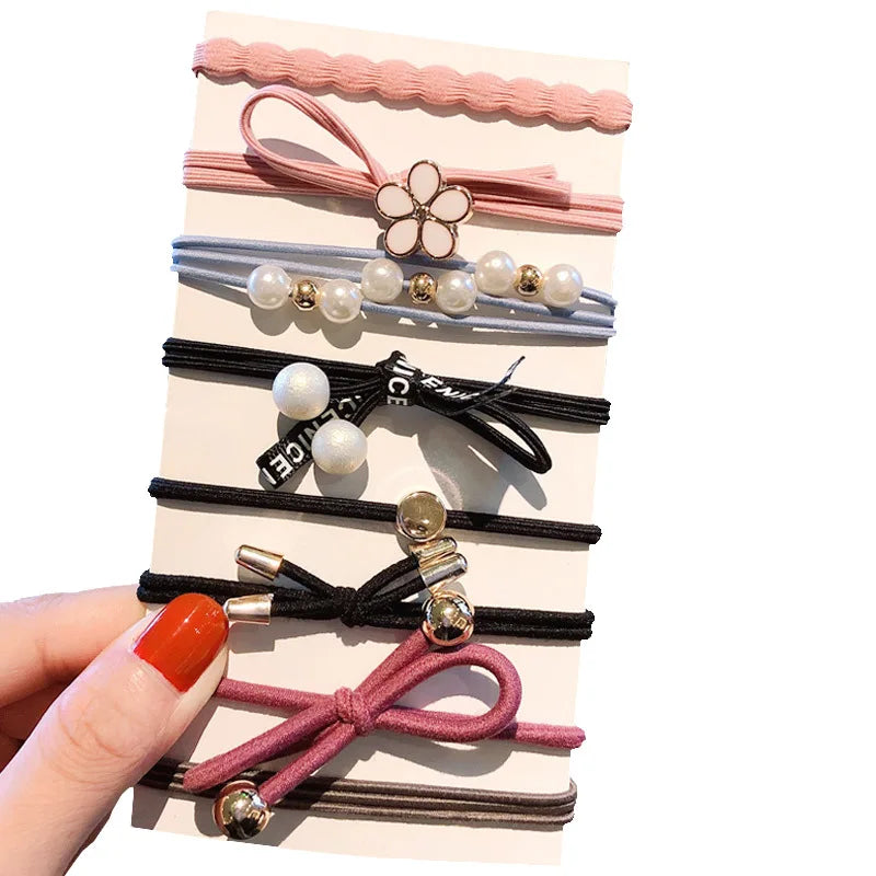 New Girls Elastic Hair Rubber Bands Ponytail Holder Headband Fashion Hair Accessories