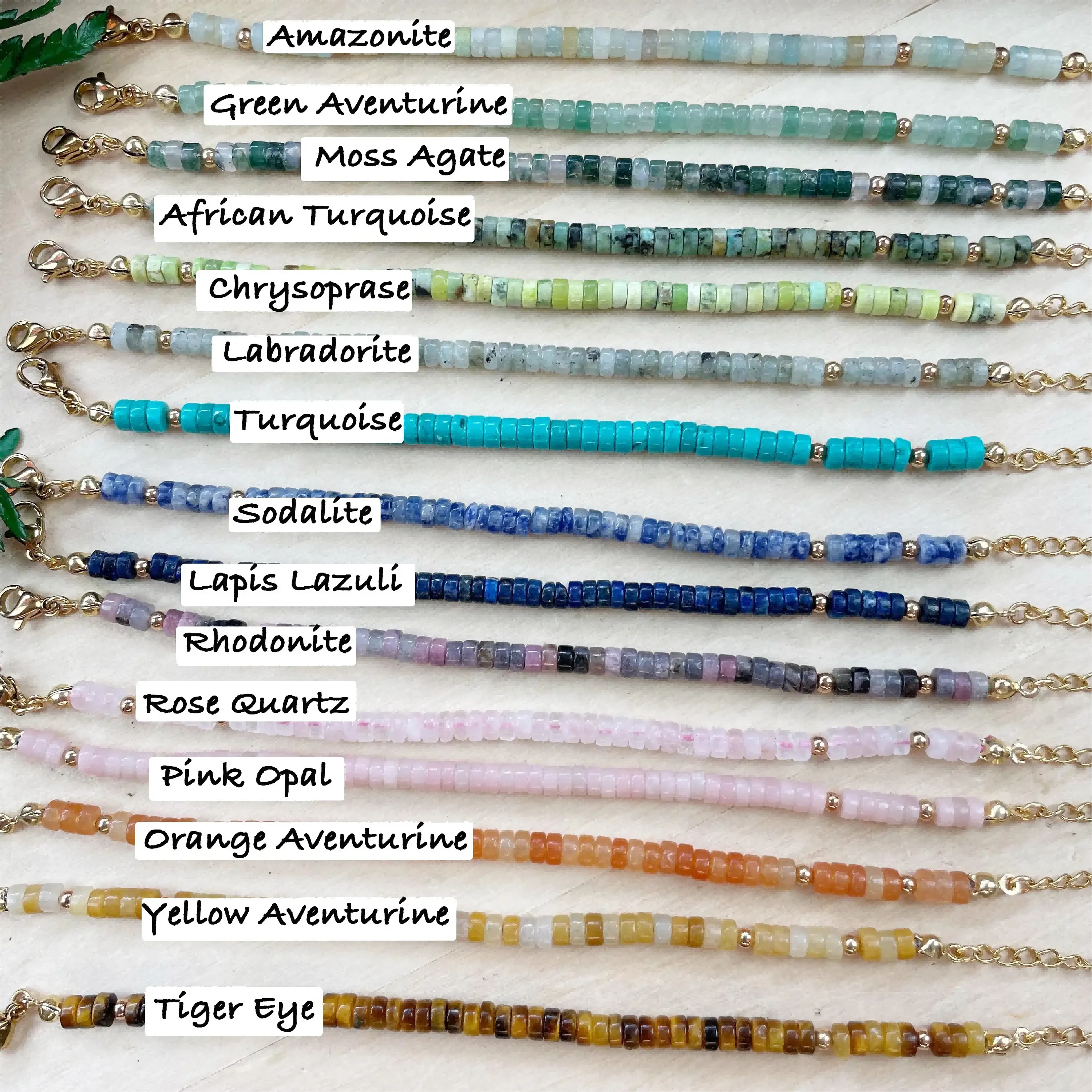 Personalized Natural Stone Bracelet Healing Anxiety Yoda Meditation Gemstone  Charm Crystal Beaded Bracelet for Women Gift