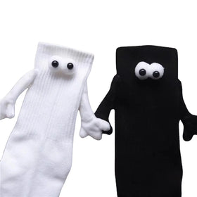 High Quality Thick Knitted Women's Men's Hand-Holding Short Sports Socks Funny Hand-in-Hand Design Ankle-High Eco-Friendly