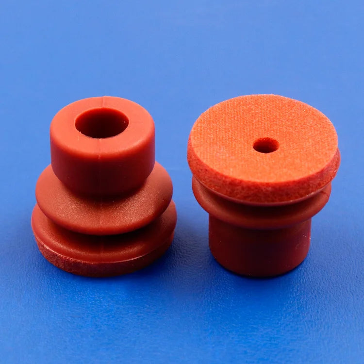 Manufacturer Supplies High Temperature Resistant Rough Surface Traceless Vacuum Suction Cup Silicone Sponge Suction Cup