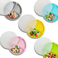 Cute Silicone Baby Plate with Suction and Lid