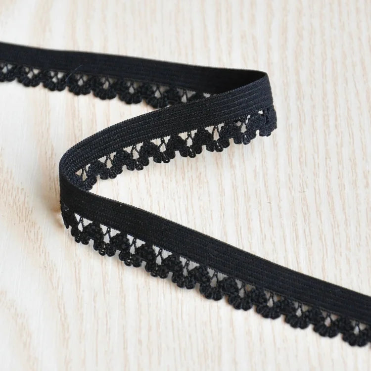 Premium Quality Eco-Friendly Elastic Webbing for Home Textile Shoes & Underwear with Twill Style and Intricate Embroidery