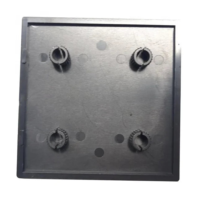 100*100 Black Aluminum Profile Series Square Covers T-Slot Accessories Smooth Plastic End Cap 4.1mm Thickness Gubo Brand OEM