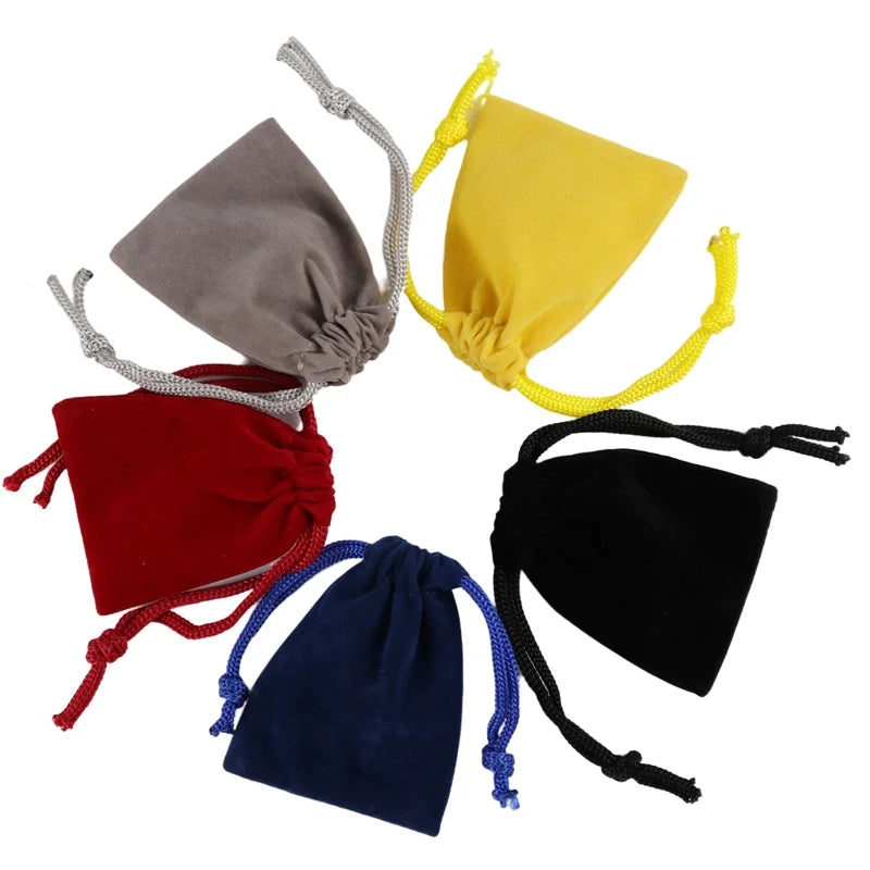Custom Logo Velvet Storage Pouch Suede Drawstring Bag Luxury Dust Bags Organizer Bag for Shoes Handbag Jewelry Dress