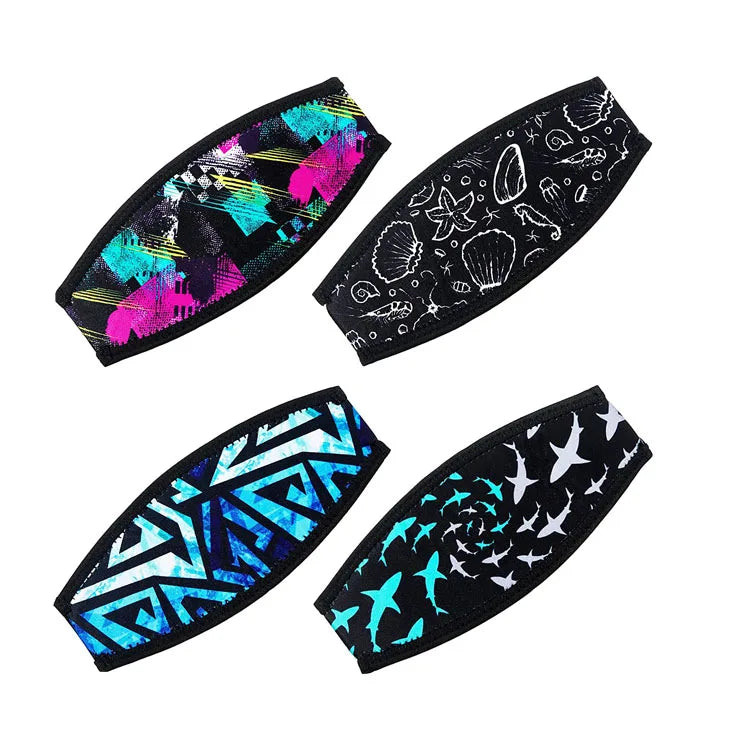 Customized Flow Scuba Gear Diving Mask Slap Straps Neoprene Diving Mask Strap Cover