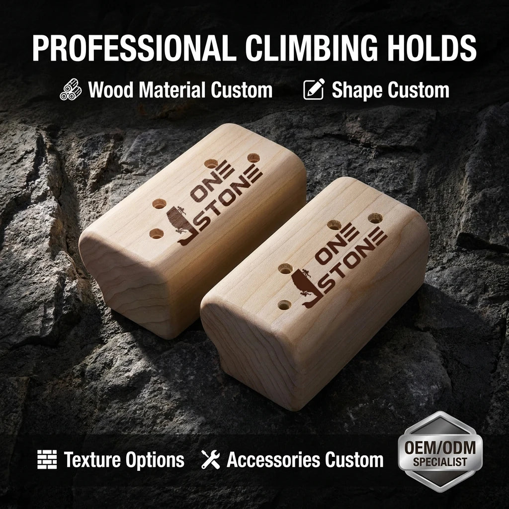 Custom Made Indoor/Outdoor Rock Climbing Grip Wood Grips Jug Training Fingerboard Climbing Holds Bouldering Home Wooden MegaBDM