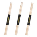 3 Pair of 5A Wooden Drumsticks Drum Sticks Fraxinus Mandshurica Wood Drum Set Accessories
