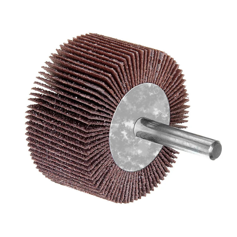 20-80mm 80 Grit Sanding Flap Wheel Abrasive Grinding Wheel with 6mm Shank for Drill