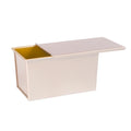 CHEFMADE Oven Baking 0.99Lb Dough Capacity Non-stick Rectangle Flat Toast Box Pullman Loaf Pan With Lid