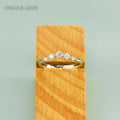 Lovely V - Shape S925 Sterling  Silver Ring Wedding Moissanite Ring
