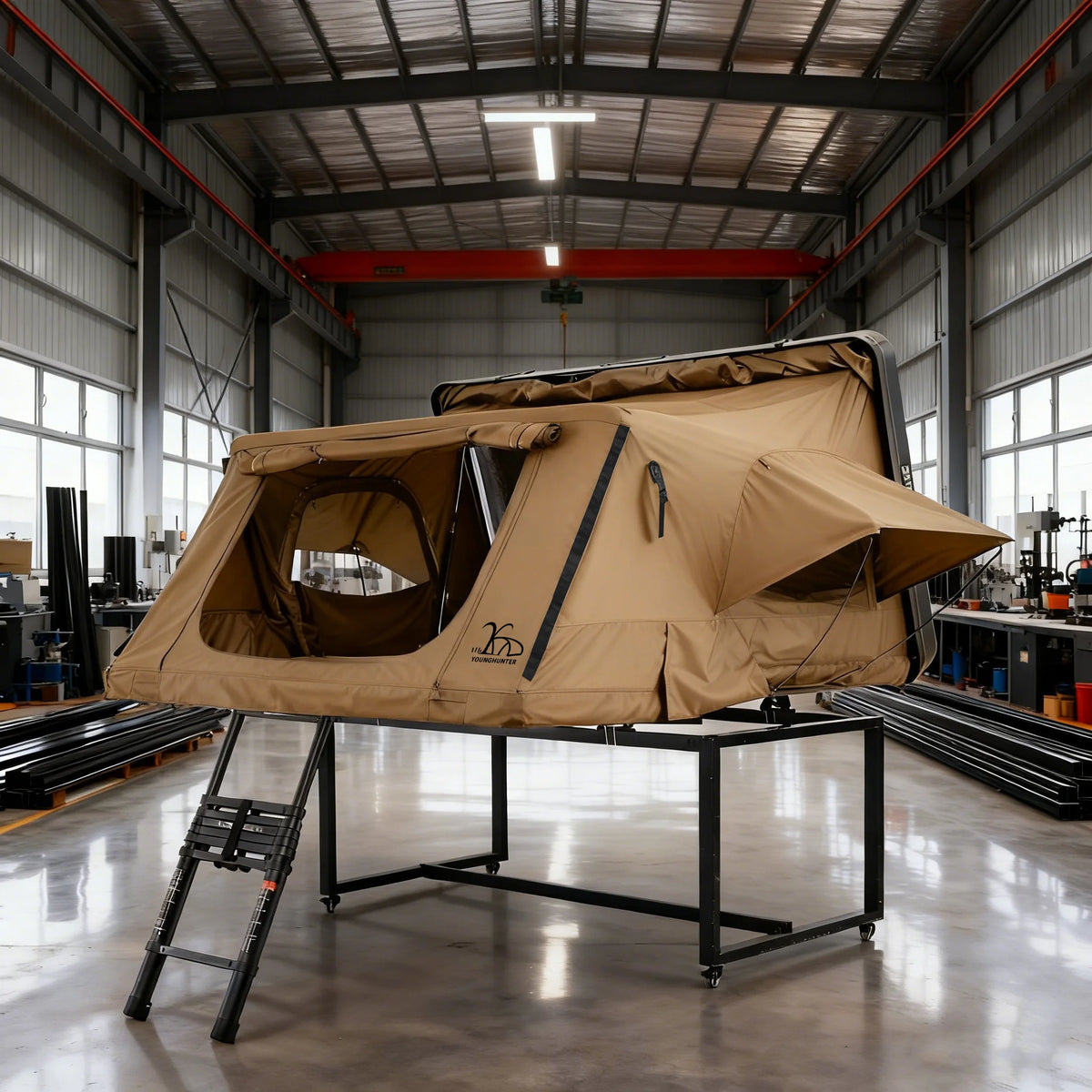 Buy Adventure Camping 4WD OEM Car Hard Shell Rooftop Tent with Mattress and Ladder