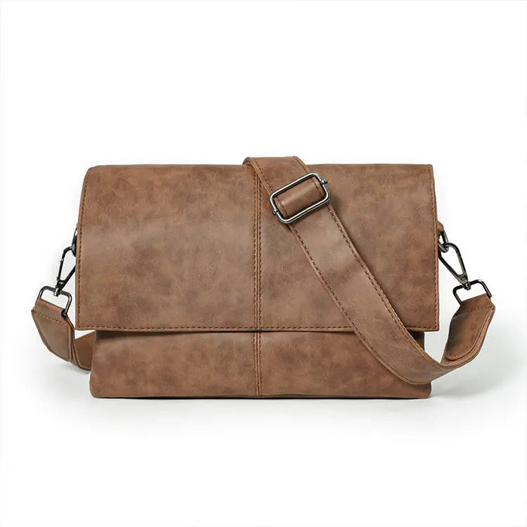 New Large Fashion Mobile Phone Pu Leather Sport Side Chest Sling Crossbody Luggage Travel Shoulder Messenger Bag for Men Women