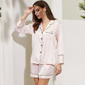 Fung 6002 New Arrivals Popular Luxury Plus Size Solid Simple Breathable Spandex Polyester Shorts Pajamas Set Women