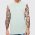 Custom Cotton Tank Top Men Workout Men Sleeveless T Shirt Oversized Cut Off Fitness Gym Tank Top Men