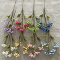 Super Star Flowers White Artificial Forget Me Not Flowers with Stem for Wedding Party Decoration