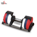 Hot Sale 45Kg(5Kg+) Increase Adjustment Dumbbell With Anti-Slip Metal Handle Fast Adjust Weight Dumbbells