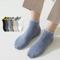 Classic  Double Rib Socks Casual Gentleman Breathable Combed Cotton Socks Business Dress Seamless Ankle Socks