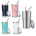 Hot Selling Powder Coating Double Walled Vacuum 20Oz Stainless Steel Coffee Mug Car Tumbler With Lid