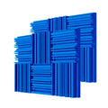 WOXIN 12-Piece Blue Broadband Style Soft Recording Studio Wall Panel Custom Soundproof Acoustic Foam Panel