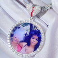 Guangzhou Shining Jewelry VVS Moissanite Iced Out Broken Heart Bail Custom Photo Pendant