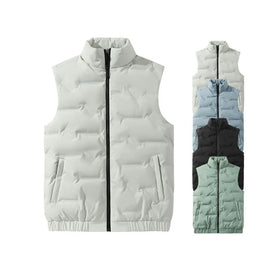 Men's Winter Lightweight Warm Puffer Vest With Duck's Down Custom Logo Sleeveless Down Coat Waistcoat