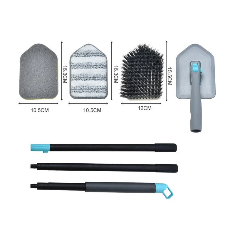 3 in 1 Long Handle Scrub Brush for Shower Tub and Bathroom