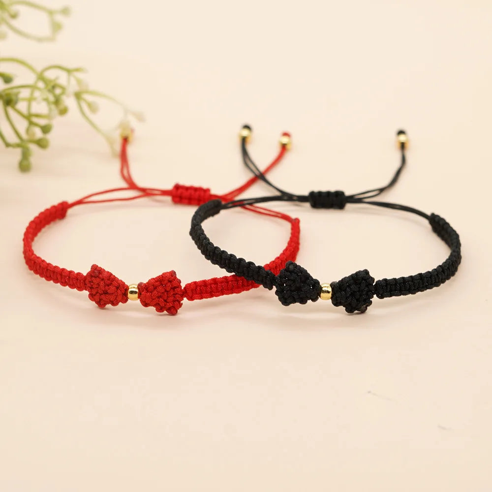 Go2boho Bohemian Bracelet Handmade Woven Chain Bow Tie Lovely Elegant Adjustable 2023 New Fashion Bracelets for Women Gifts