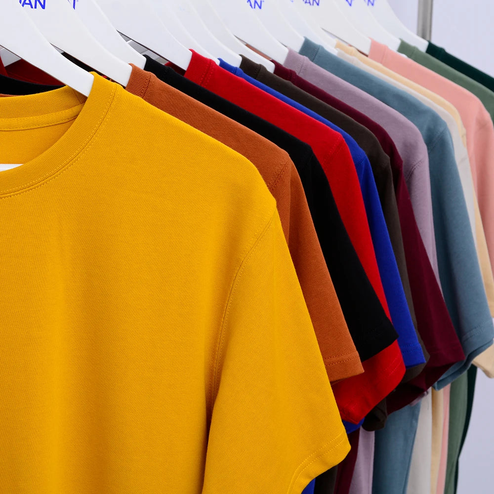 High Quality Cotton Custom T Shirt for Men Blank Heavy Weight Oversized Tshirt Printing Men's T-Shirts