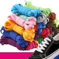 Flat Cheap Shoelaces Polyester Colorful Unisex Shoelace with 8mm Width Wholesale Custom Shoe Laces