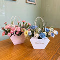 Irregular Design Korean Hand-Held Flower Bag Waterproof Gift Bag Florist Bouquet Bags