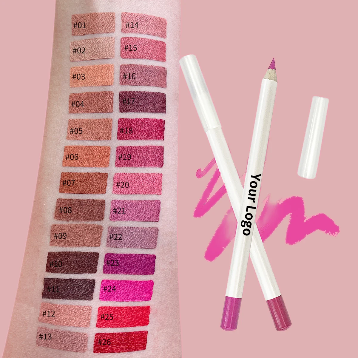 Best Seller OEM Label Lipstick Pencil Red Matte Crayon Lip Stick Moisturizing Non-stick Cup Lipstick Waterproof Lip Liner