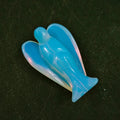 Huiying Cheap Price 2 Inch Natural Opalite Stone Crystal Angel Paperweight for Sale Crafts