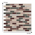 Peel and Stick Backsplash Wall Tile Kitchen Bathroom DIY Strip Waterproof Vinyl Mosaic Wallpaper