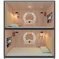 Wooden Sleeping Box Portable Hotel Capsule Horizontal Double Wooden Bunk Capsule Bed WE Brand