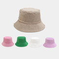 Wholesale Spring Summer Fall Soft Outdoor Sun Hat Casual Breathable Flat Top Fisherman Cap Custom logo Terry Towel Bucket Hat