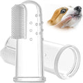 Super Soft Silicone Dog & Cat Teeth Brush Tool for Bad Breath Tartar Cleaning Finger Toothbrush