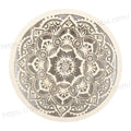 TaiLai 8 Inch Chakra Wooden Wall Decor Wood Decor Sri Yantra Mandala Chakras Wheel of Life Grid Hanging Cutout
