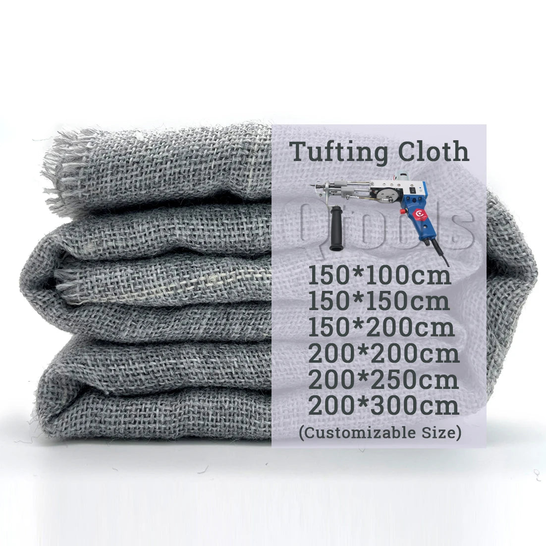 Factory Price German Gray Monk Cloth Tufting Cloth for Tufting Gun Fabric Primary Carpet Backing Rug Tufting Fabric Cloth