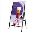 Portable Outdoor Advertising Floor Sidewalk Signs Metal Sign Stand Poster Display Racks for Shop Use