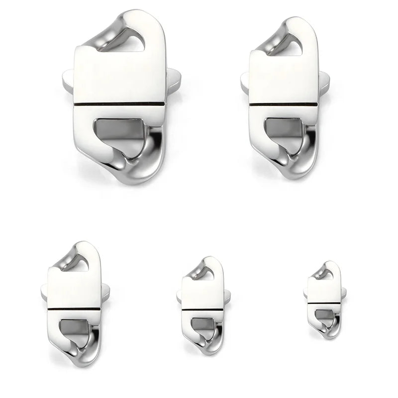 DIY Clasps Unique Fancy 304 Stainless Steel Jewelry Quick Release Buckle  for Chain Clasp Necklace Bracelets Making