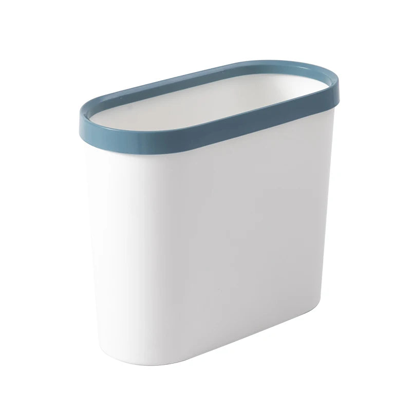 Fashionable Home Kitchen Office Standing Rectangular Without Lid Trash Can with Corner Design Plastic Storage