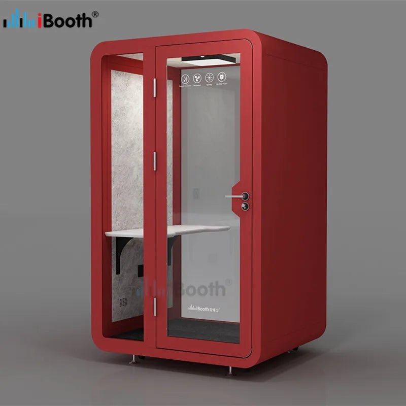 Modern Classic London Telephone Booth for Sale for Office Buildings Hotels and Hospitals Steel Frame