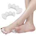 100% Silicone Gel Toe Separator 3 Holes Hard Toe Finger Separator Manicure Toe Spreader Bunion Corrector Big Toe