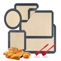Eco-Friendly Square Silicone Baking Mat Set Custom Logo Non-Stick Pastry Mat for Kitchen Cooking Tools Set of 4