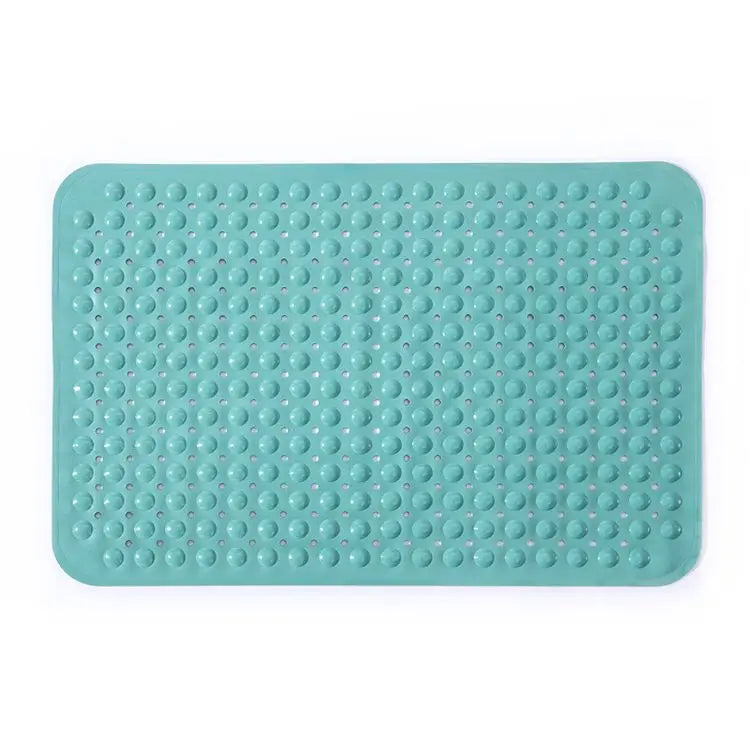 60x90cm Oversized Non Slip Shower Mat Solid Color Bubble Design for Maximum Safety Bath Mat Pad with Suction Cups Adult Disabled