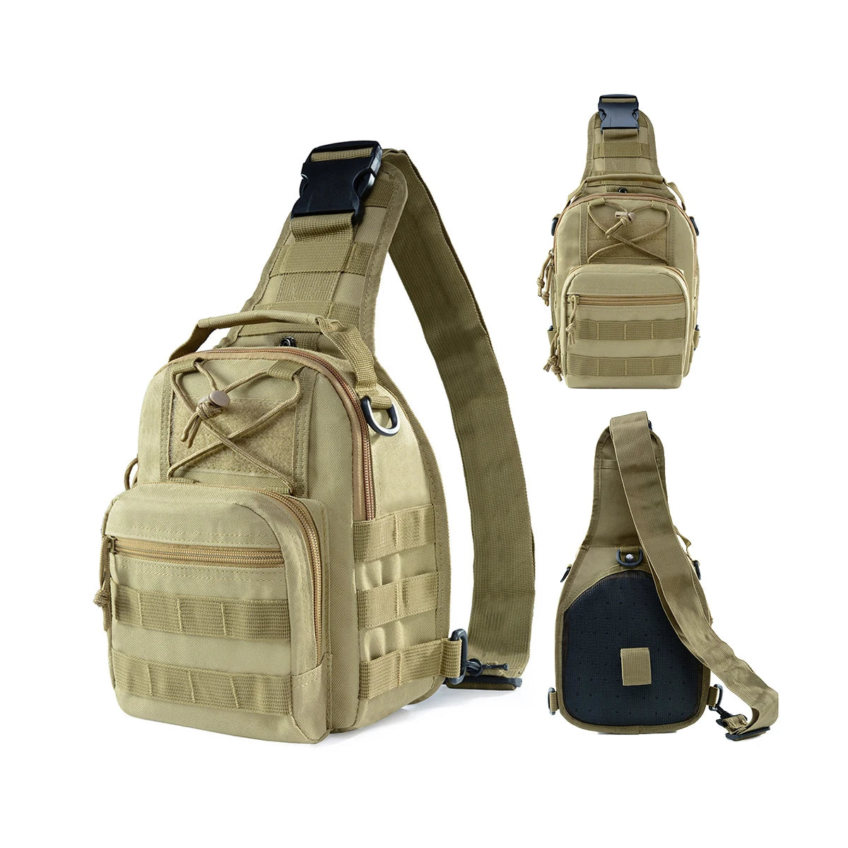 Outdoor Ridding Shoulder Bag Sports Climbing Tactical Hamburger Chest Bag for Hiking Camping Hunting Daypack Tactical Backpack